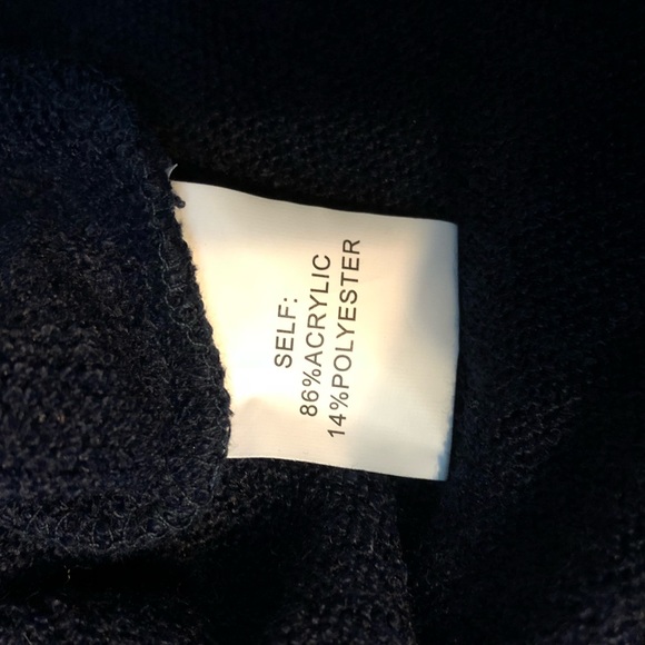 Long Sleeve Navy Scoop Neck A-Line (Size 4-6) - Picture 6 of 7